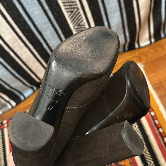 Saint Laurent ysl booties 37 brown - Picture 5 of 5